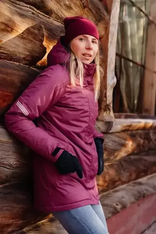 Женская утепленная куртка Nordski Casual wine