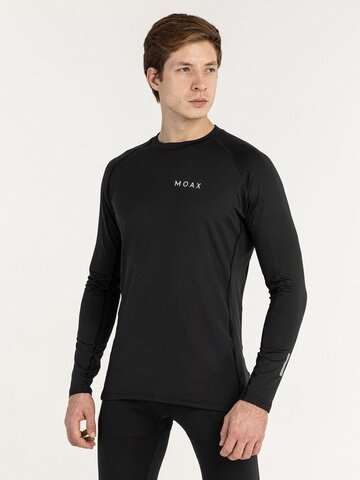 Мужская терморубашка с длинным рукавом Moax Comfort Warm черная