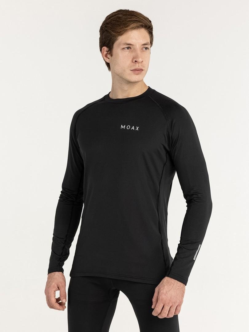 Мужская терморубашка с длинным рукавом Moax Comfort Warm черная - 2