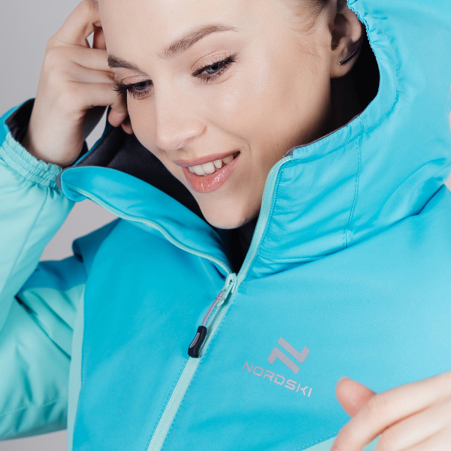 Утепленный лыжный костюм женский Nordski Base aquamarine-sky - 8