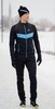 Мужской утепленный разминочный костюм Nordski Base Premium black-blue - 1
