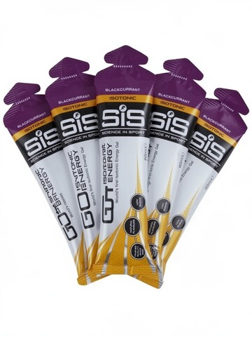 Набор углеводных гелей SIS Go Isotonic Gel черная смородина
