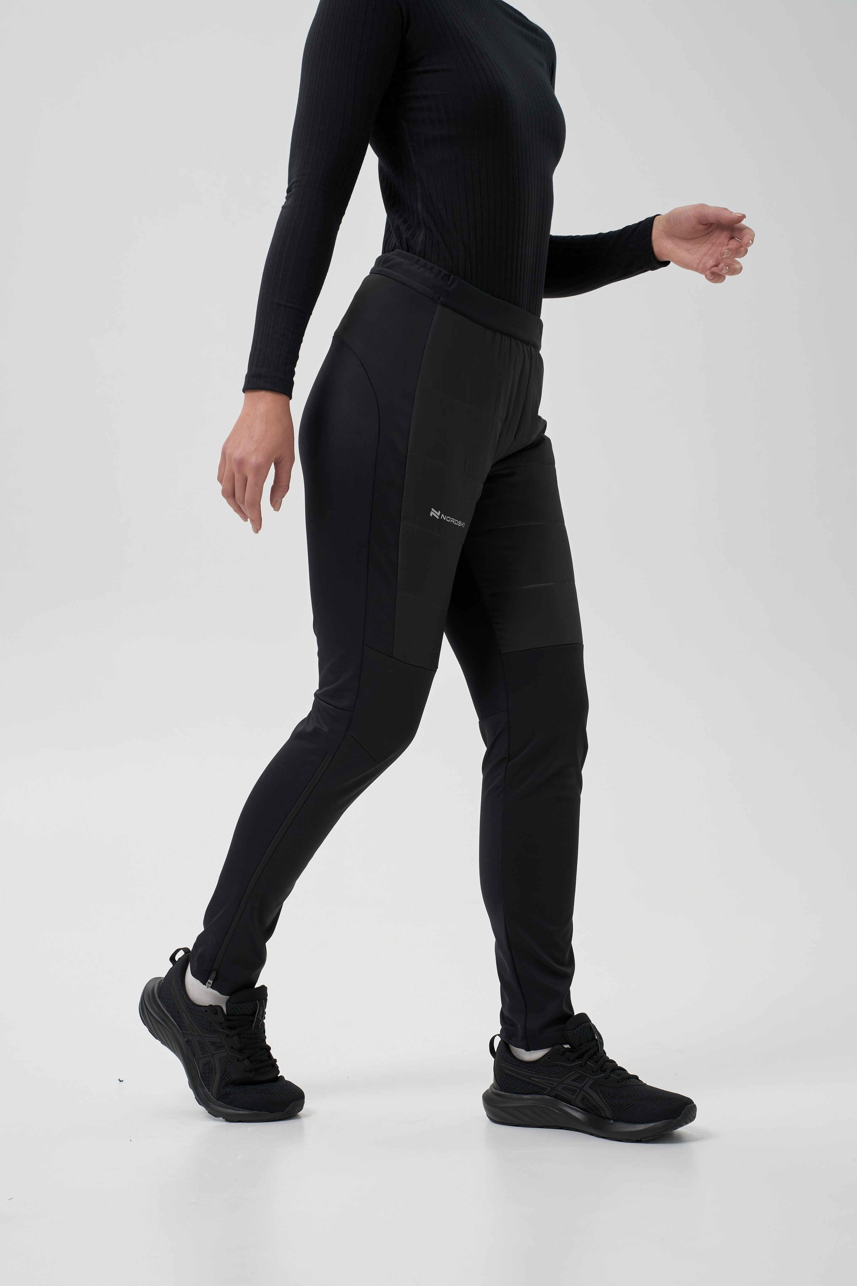 Женские тренировочные лыжные брюки Nordski Hybrid Pro 2.0 черные - 3