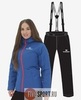 Nordski Patriot Premium утепленный лыжный костюм женский blue-black - 1