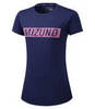 Mizuno Impulse Core Graphic Tee футболка для бега темно-синяя - 1