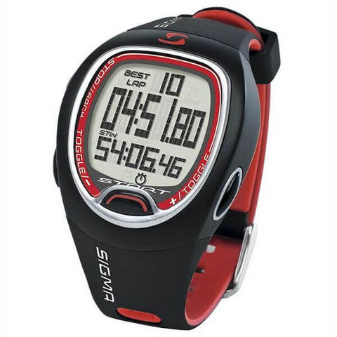 Sigma SC 6.12 спортивные часы black-red