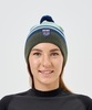 Лыжная шапка c шерстью Nordski Move ice mint-dark jeans - 2