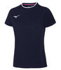 Mizuno Tee женская беговая футболка синяя - 1