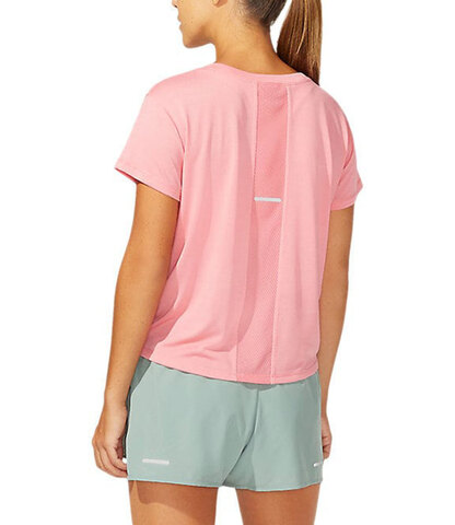 Asics Sakura Ss Crop Top футболка для бега женская розовая (Распродажа)