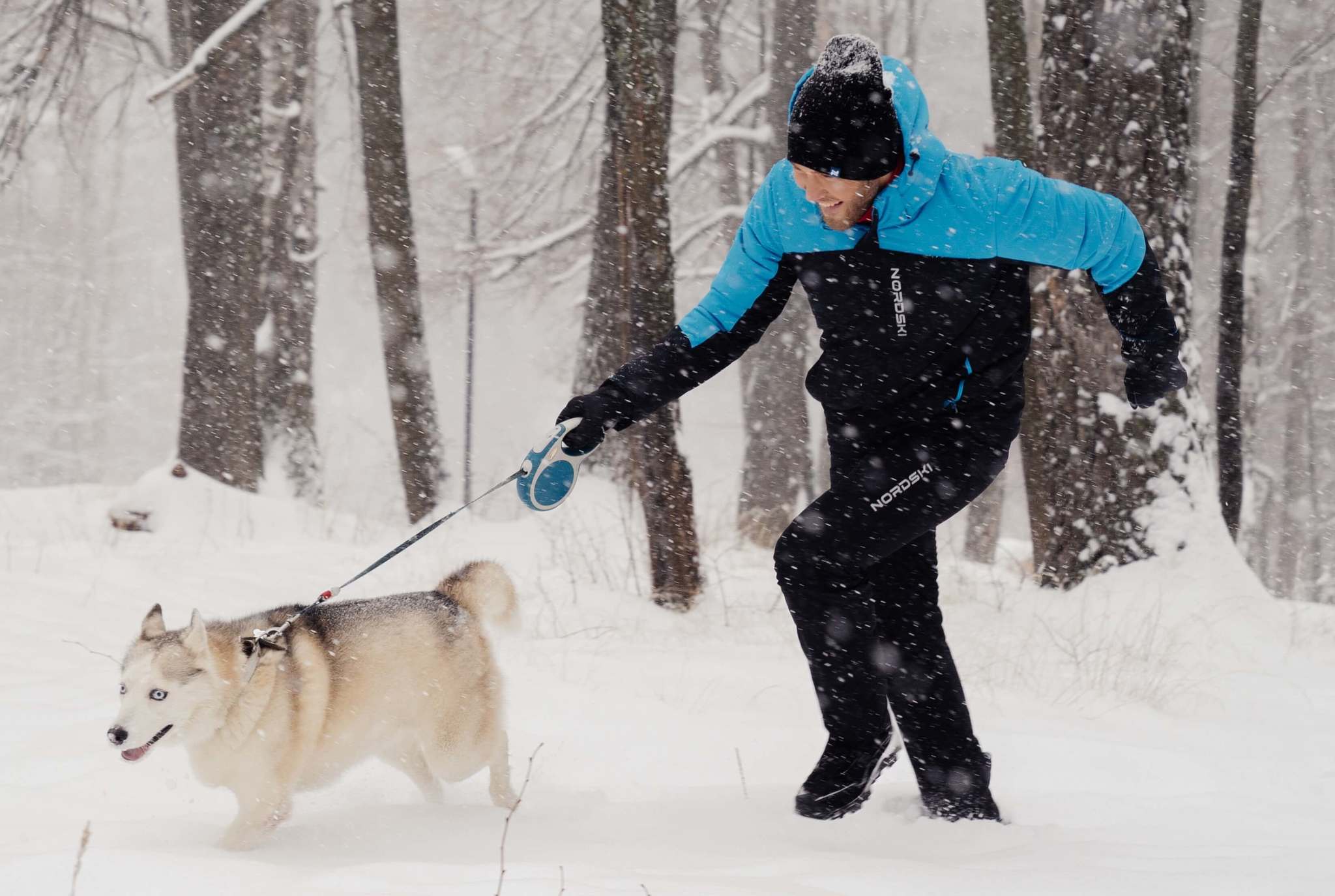 УЦЕНКА-Nordski Mount лыжная утепленная куртка мужская синяя-черная - 6