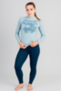 Женский комплект спортивного термобелья Nordski Light ice mint-dark ocean - 1