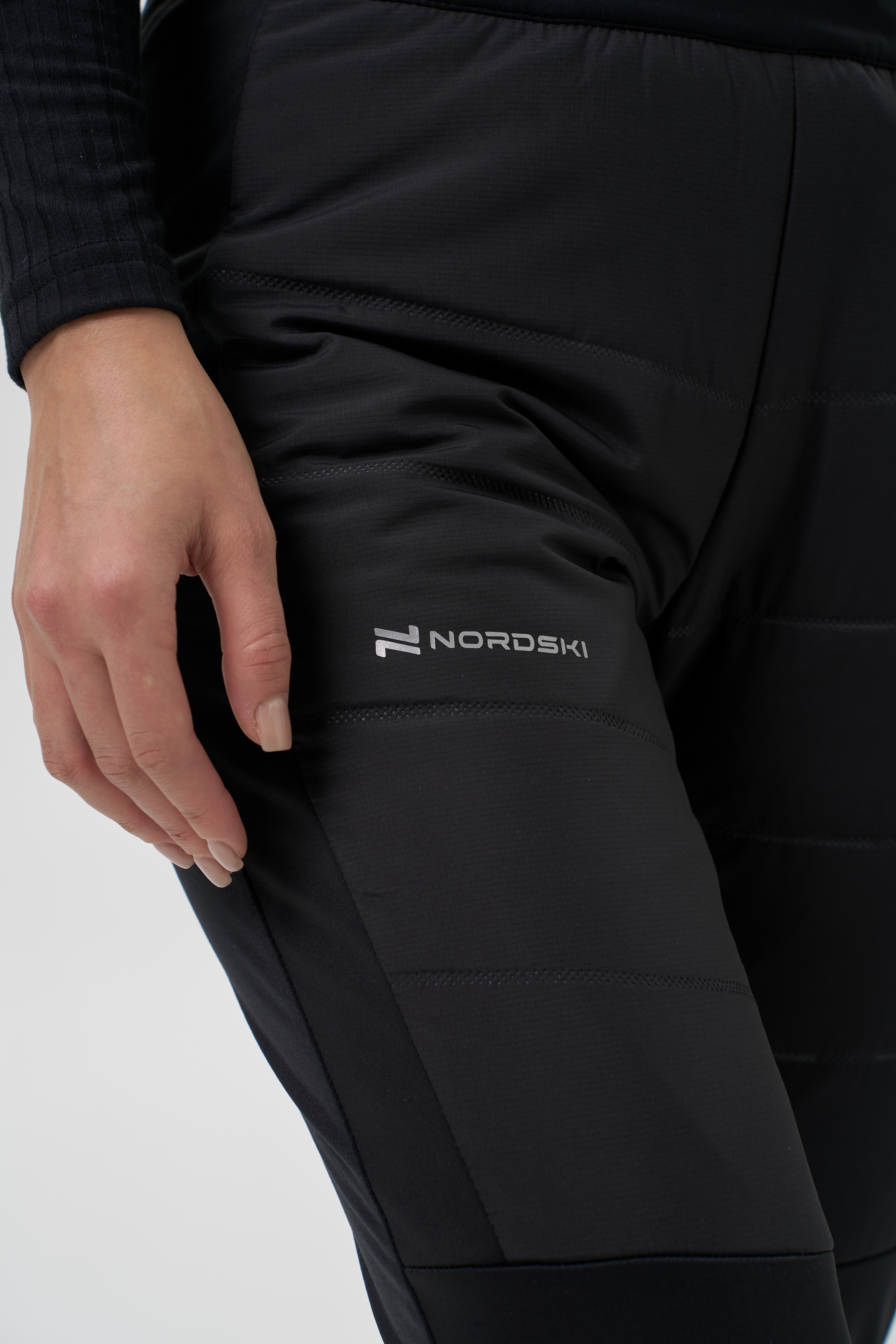 Женские тренировочные лыжные брюки Nordski Hybrid Pro 2.0 черные - 8
