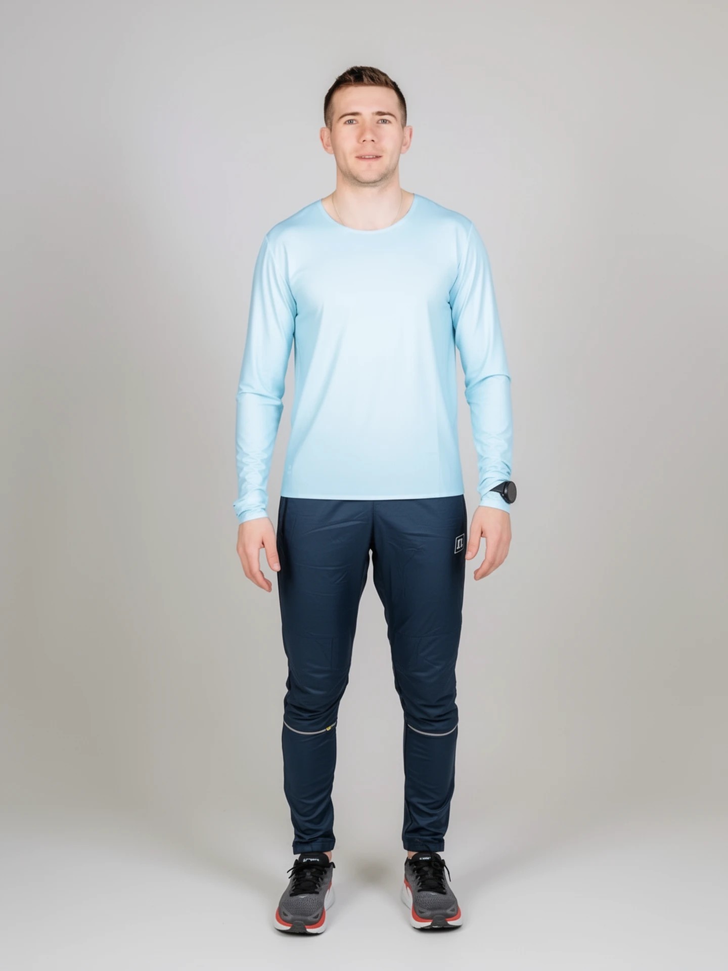 Мужской комплект для тренировок Noname Comp Running мятный-синий