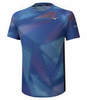 Mizuno Aero Graphic Tee беговая футболка мужская синяя - 1