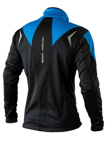 Victory Code Go Fast разминочный лыжный костюм с лямками blue-black