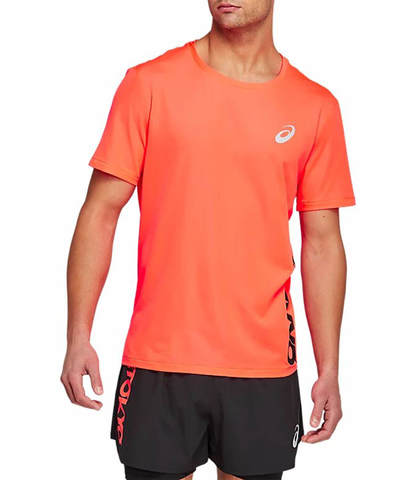 Asics Future Tokyo Ventilate Ss Top беговая футболка мужская оранжевая
