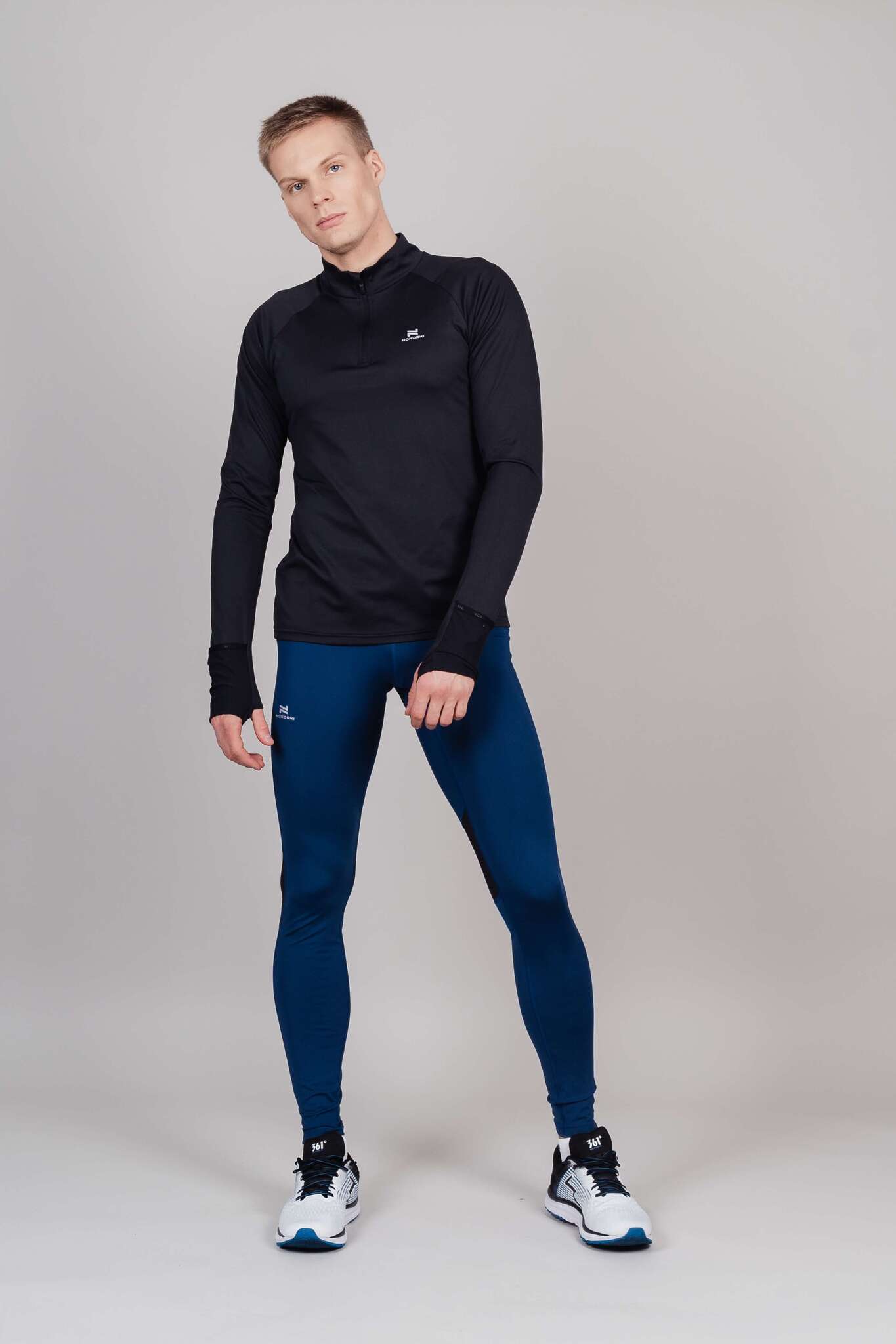 Мужской комплект для тренировок Nordski Pro black-dark ocean