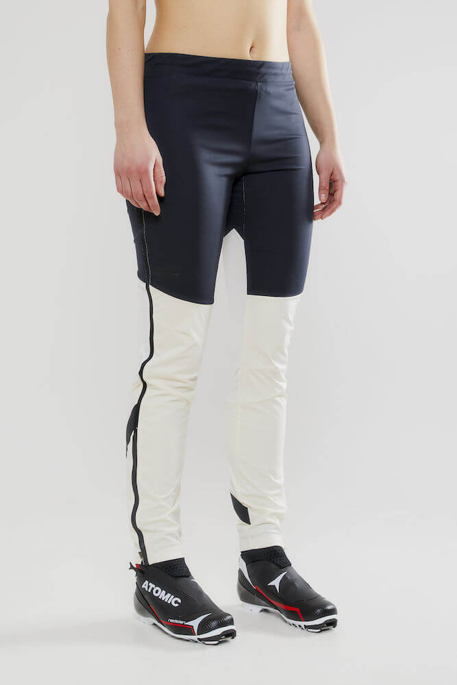 Craft Pursuit Pace 3/4 zip лыжные брюки женские черные-белые - 2