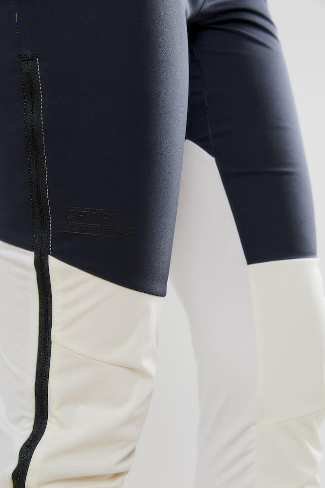 Craft Pursuit Pace 3/4 zip лыжные брюки женские черные-белые - 7