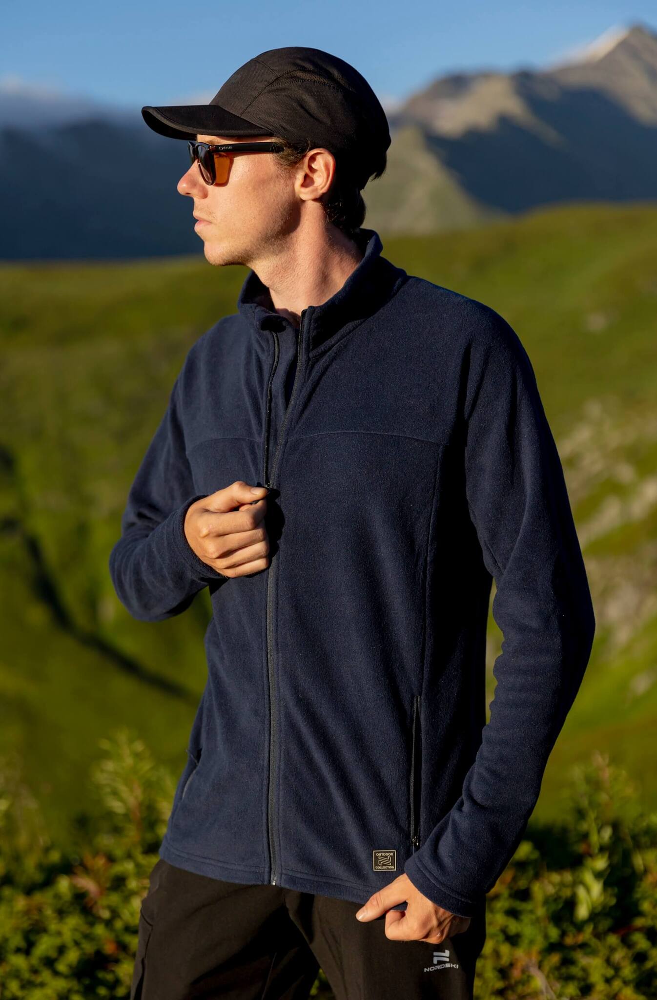 Мужская флисовая толстовка Nordski Fleece темно-синий - 2
