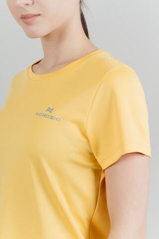 Женская спортивная футболка Nordski Run абрикосовая