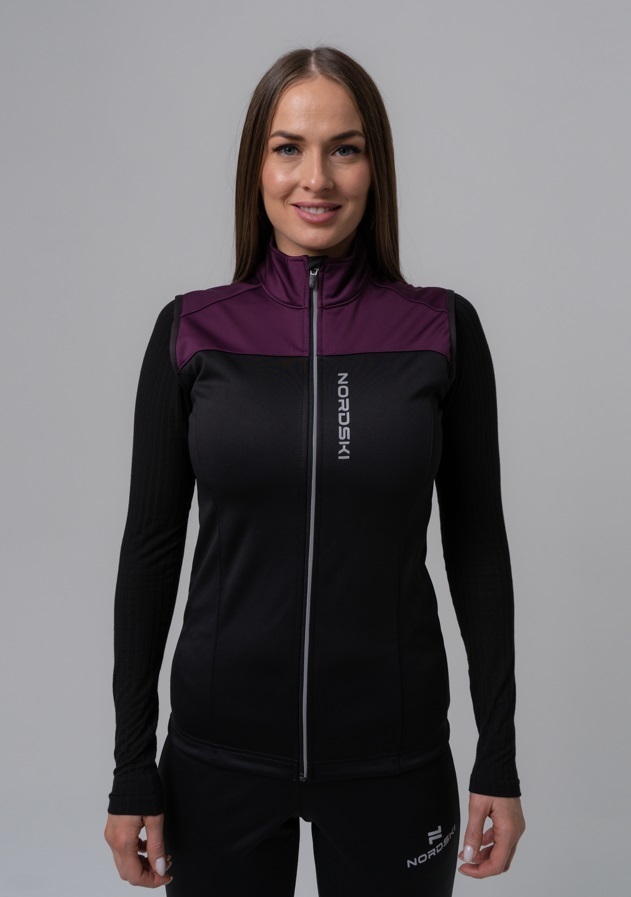 Nordski Active лыжный жилет женский purple-black