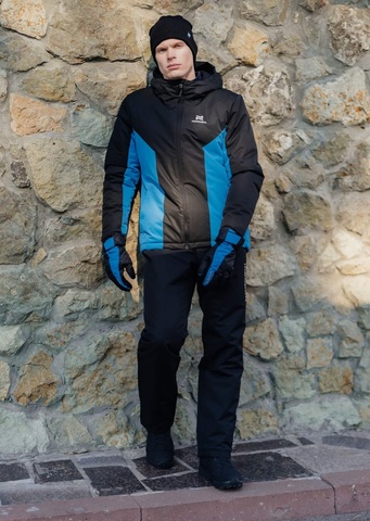 Nordski Base зимний лыжный костюм мужской black-blue
