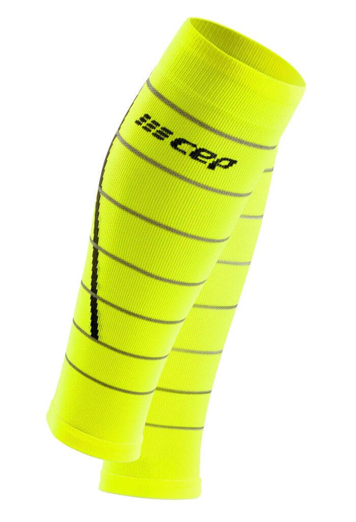Женские компрессионные гетры CEP Reflective желтые