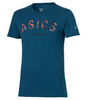 Asics Camou Logo SS Top Мужская футболка синяя - 4
