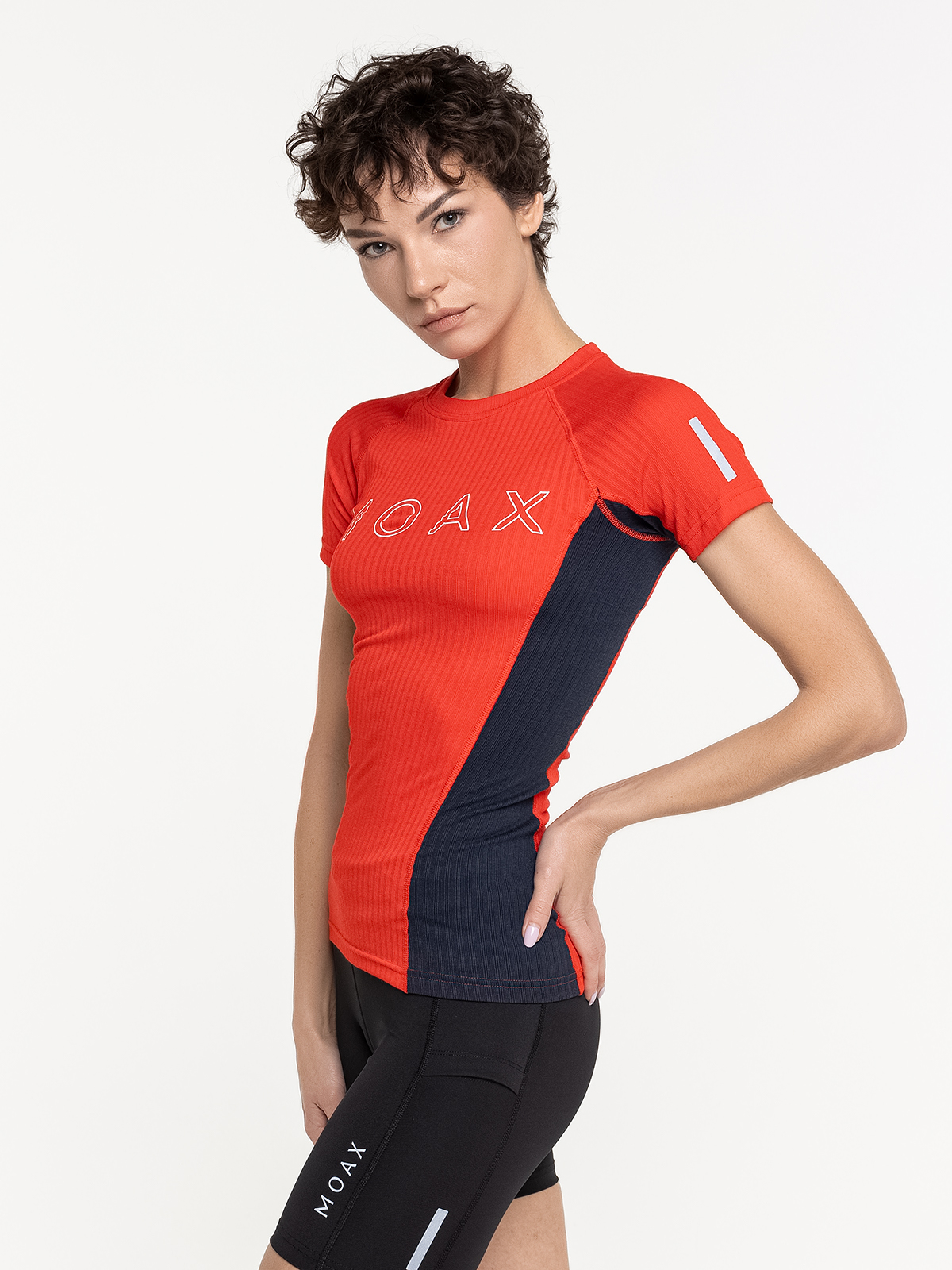 Женская термофутболка Moax Race SS ярко-красная - 3