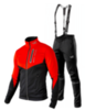 Victory Code Go Fast разминочный лыжный костюм с лямками red-black - 1