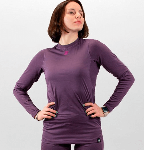 Женское термобелье рубашка с ветрозащитой Noname WS Arctos 24 purple