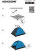 High Peak Monodome XL туристическая палатка четырехместная серебристая - 9