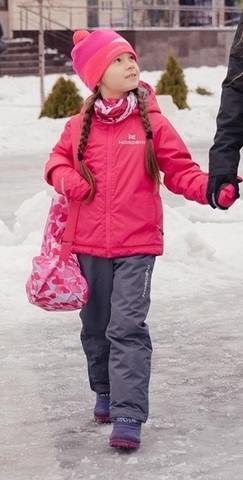 Nordski Jr Motion утепленный лыжный костюм детский raspberry