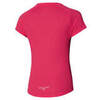 Mizuno Dryaeroflow Tee беговая футболка женская розовая - 2