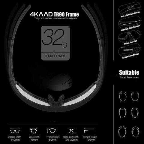 Спортивные гоночные очки 4KAAD Mirador Zeiss white-red