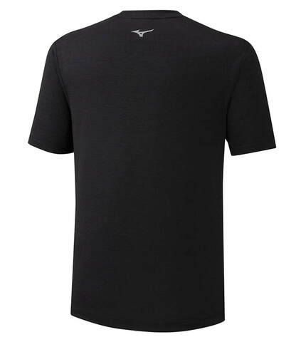 Mizuno Core Rb Graphic Tee беговая футболка мужская черная (Распродажа)
