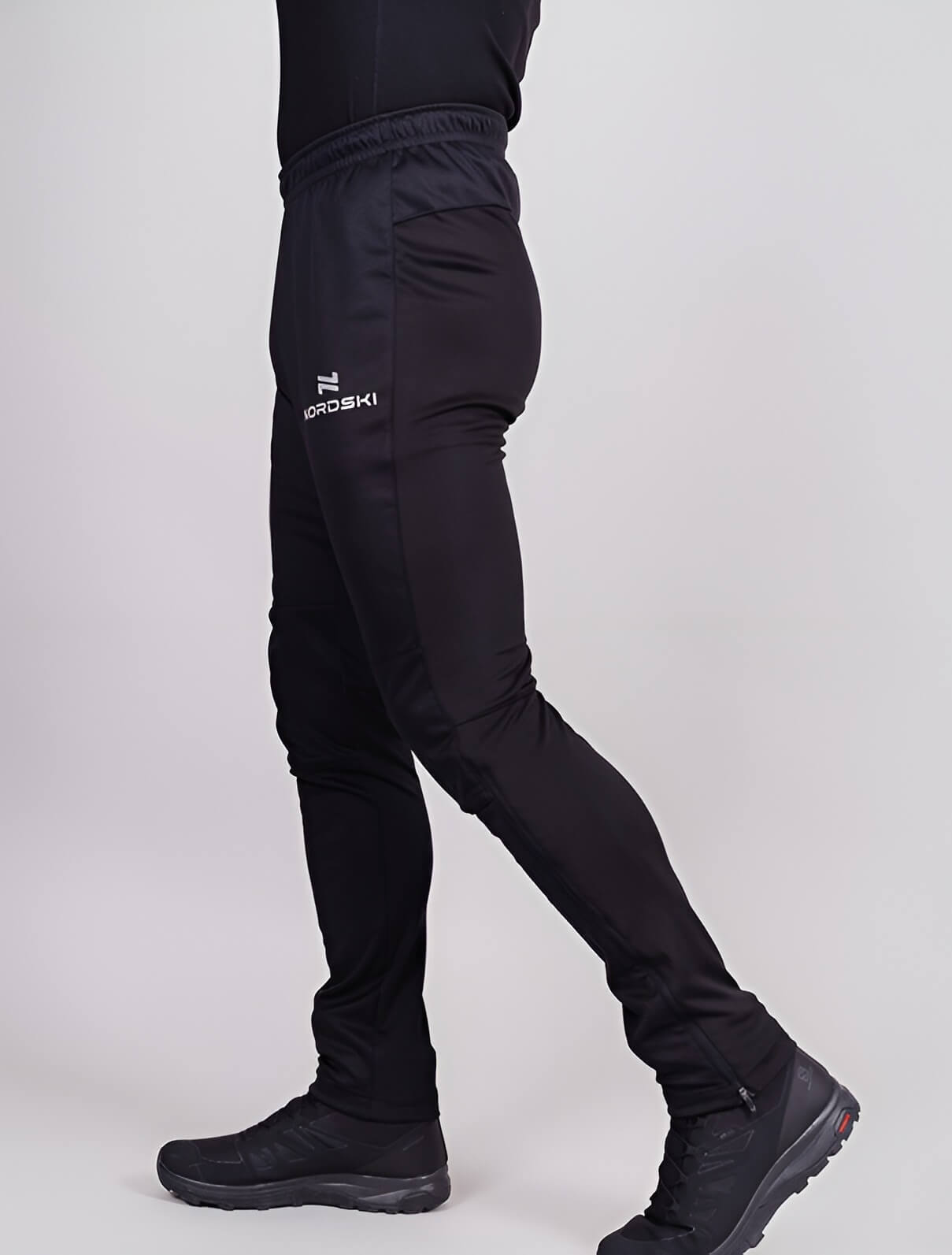 Мужской утепленный разминочный костюм Nordski Base lime-black - 10