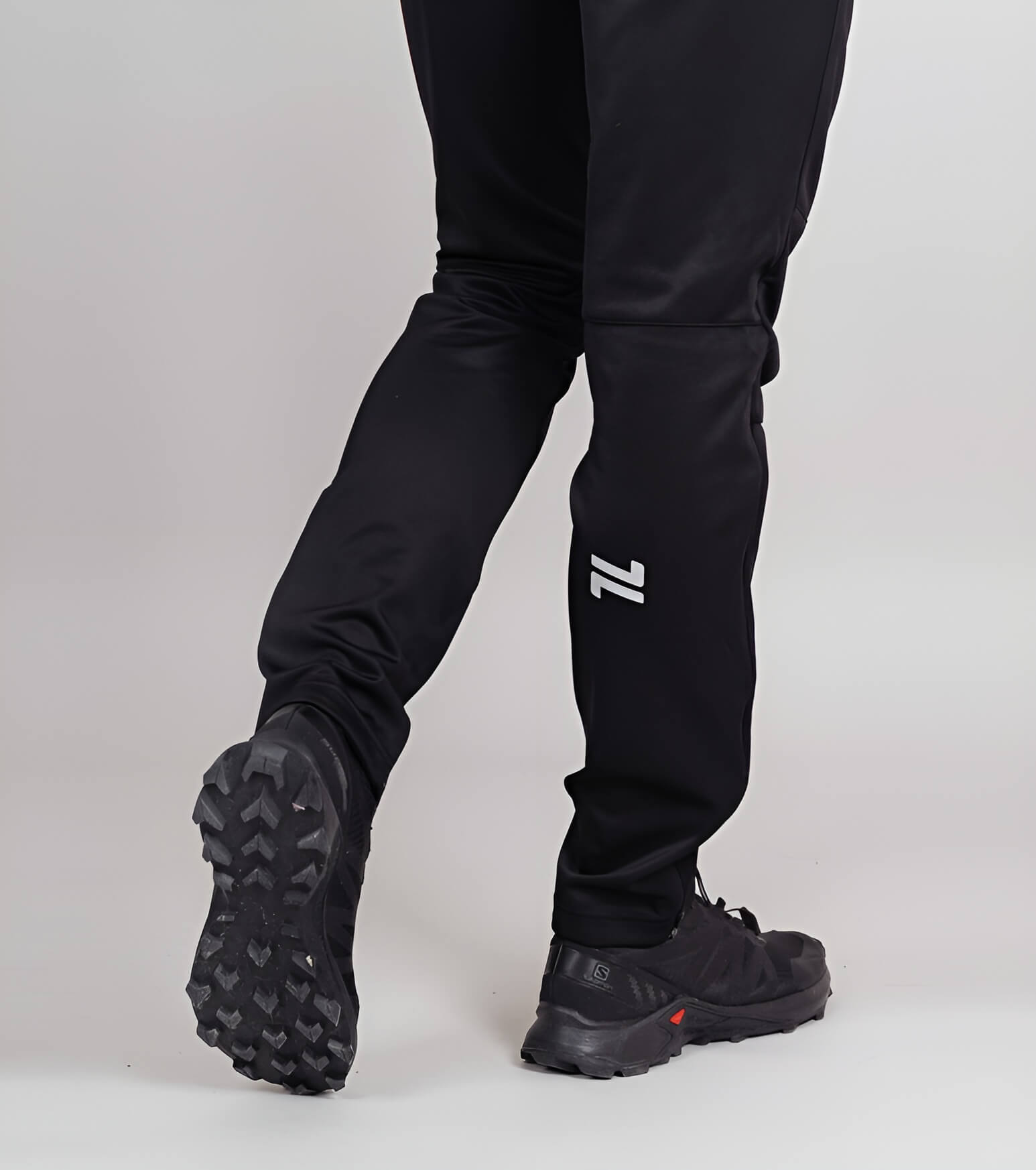 Мужской утепленный разминочный костюм Nordski Base lime-black - 14