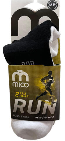 Комплект спортивных носков средней высоты Mico Extra Dry Run