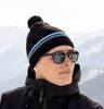 Теплая лыжная шапка Nordski Frost черная-синяя - 4