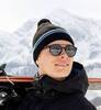 Теплая лыжная шапка Nordski Frost черная-синяя - 3