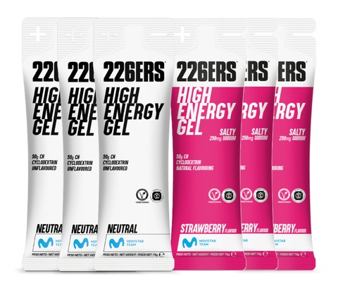 Набор высокоэнергетических гелей 226ERS High Energy 76 г соленая клубника-нейтральный