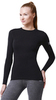 Термобелье футболка Norveg Soft Shirt женская с длинным рукавом чёрная - 1