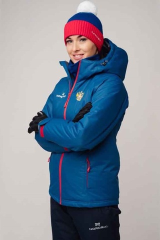 Nordski Patriot Premium утепленный лыжный костюм женский blue-black