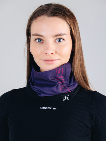 Гибридный флисовый бафф Noname Fleece Neckwarmer dark purple