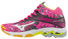 Mizuno Wave Lightning Z4 Mid женские волейбольные кроссовки розовые - 5