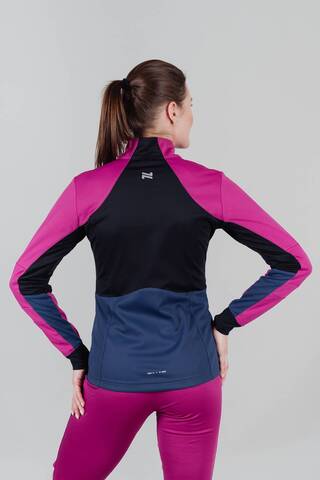 Женская тренировочная лыжная куртка Nordski Pro fuchsia-blue