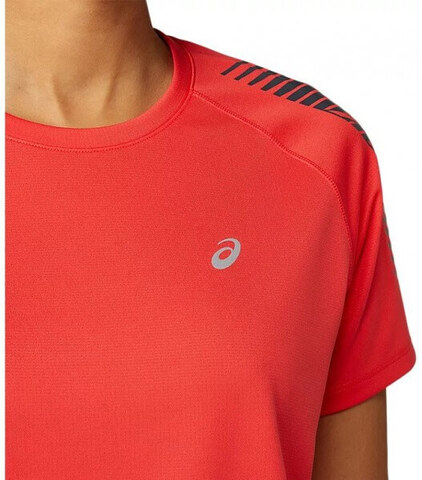 Asics Icon Ss Top футболка для бега женская красная
