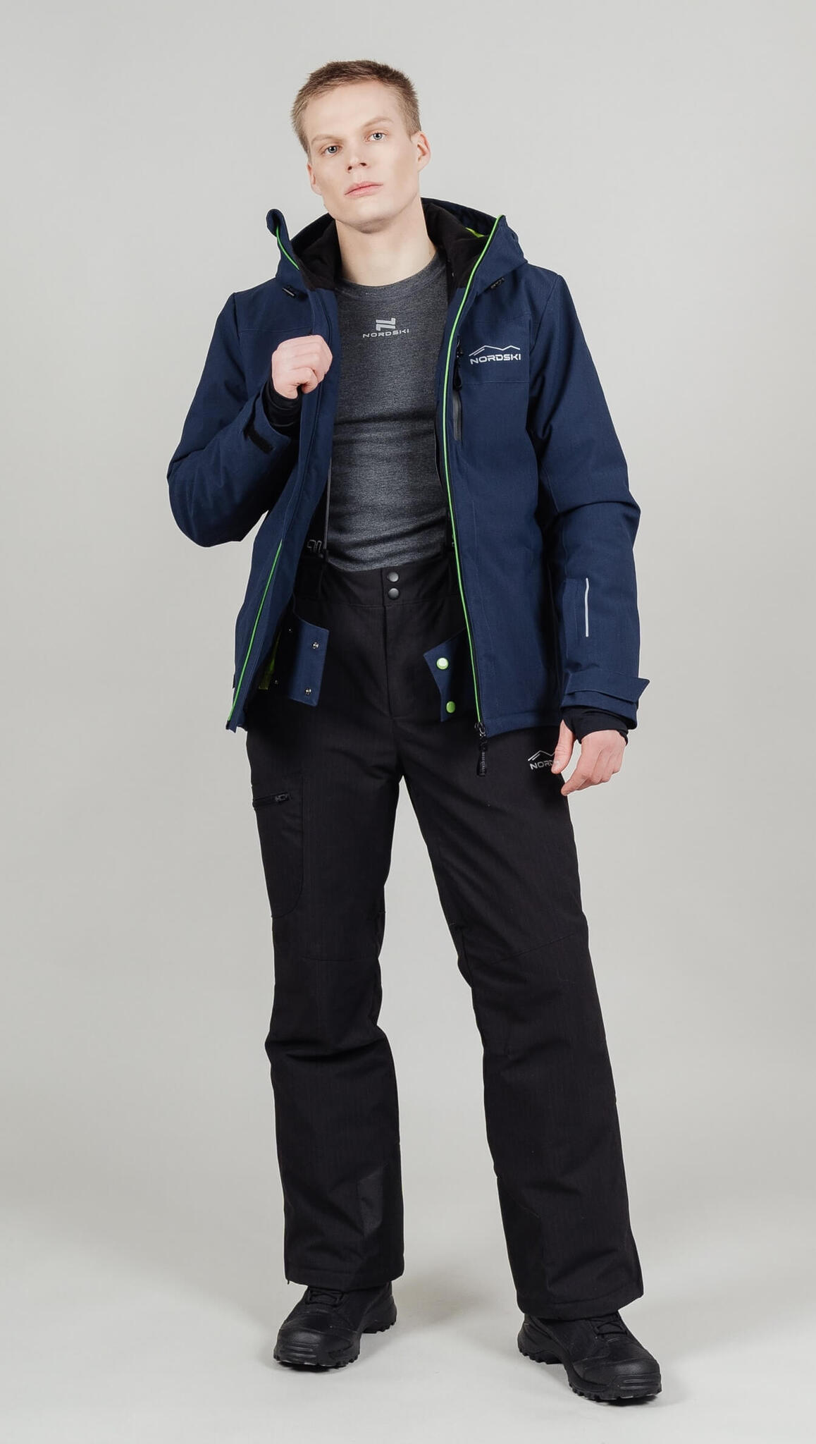 Мужской горнолыжный костюм Nordski Lavin 2.0 dress blue-black - 2